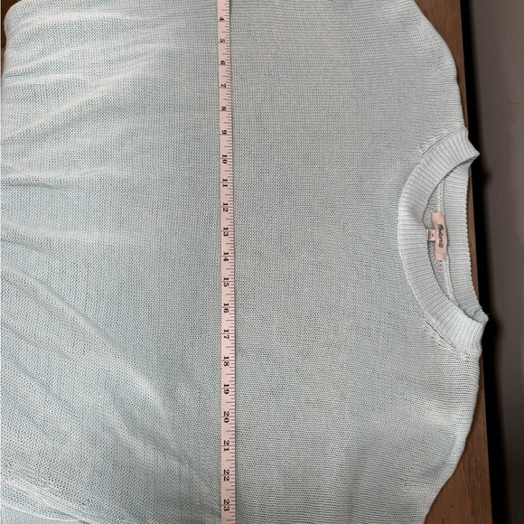 Madewell Women's Soft Blue Crew Neck Sweater - Picture 7 of 8